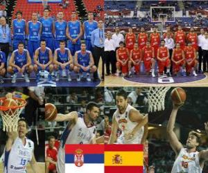 Puzzle Σερβία - Ισπανία, οι προημιτελικοί, 2010 FIBA World Τουρκία